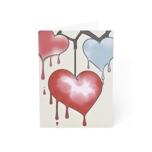 Dripping Wet Hearts Greeting Card IS_1326