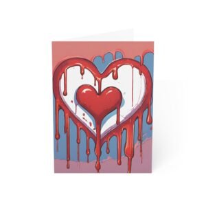 Dripping Wet Hearts Greeting Cards  IS_1297