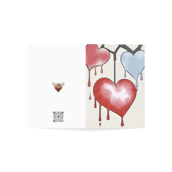 Dripping Wet Hearts Greeting Card IS_1326 - Image 3