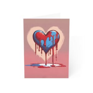 Dripping Wet Heart Greeting Cards IS_3854