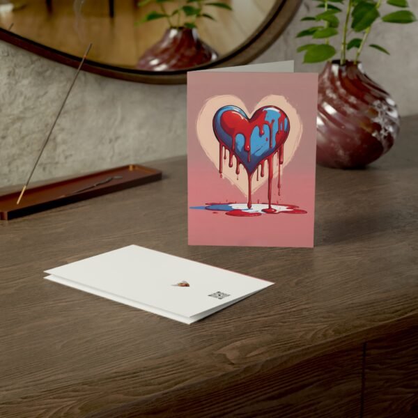 Dripping Wet Heart Greeting Cards IS_3854 - Image 5