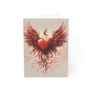 Heart with Wings Greeting Cards IS_3855