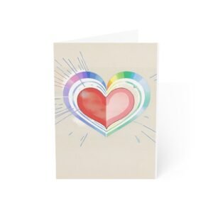 Rainbow Heart Greeting Cards IS_1311