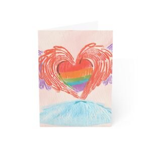 Rainbow Heart Greeting Cards IS_3853