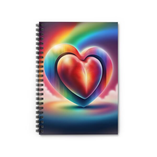 Rainbow Heart Spiral Notebook IS_3856 - Image 2