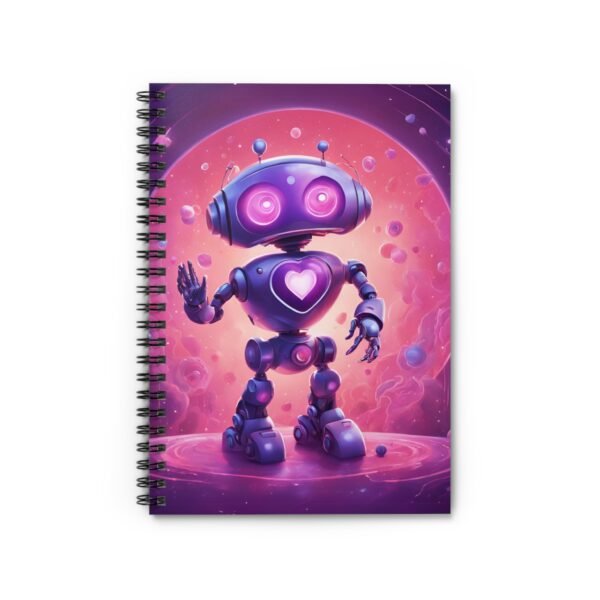 Robot Heart Spiral Notebook IS_3910 - Image 2