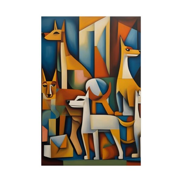 Dogs Cubism Rolled Posters IS_3439