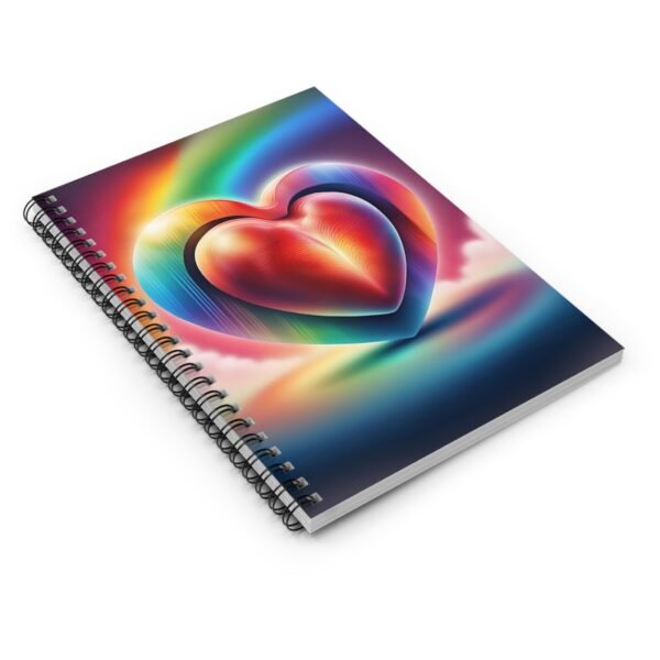 Rainbow Heart Spiral Notebook IS_3856 - Image 3