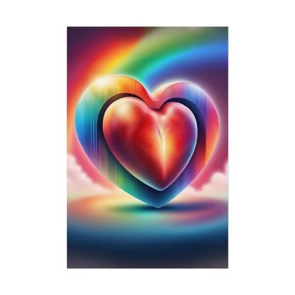 Rainbow Heart Rolled Posters IS_3856 - Image 2