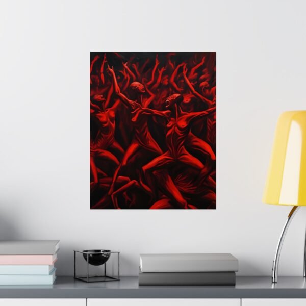 IS_3877 Expressionism Alien Dancers Matte Vertical Posters - Image 11