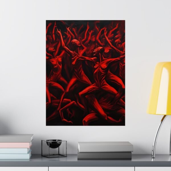 IS_3877 Expressionism Alien Dancers Matte Vertical Posters - Image 12