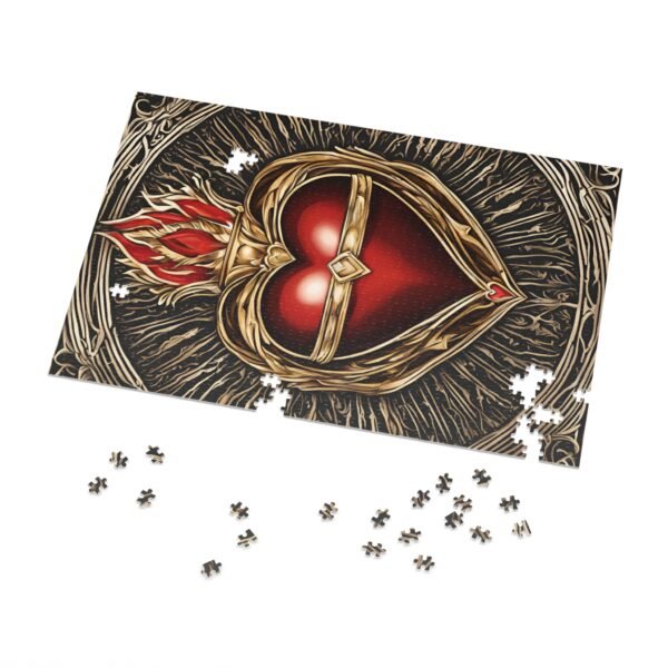 Heart Jigsaw Puzzle with Tin IS_3486 - Image 4