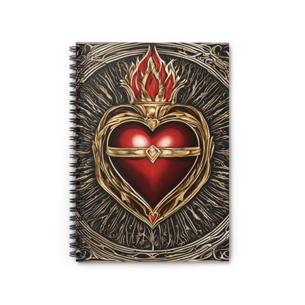 Heart Spiral Notebook - IS_3486 - Image 2