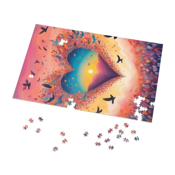 Heart Jigsaw Puzzle with Tin IS_3649 - Image 4