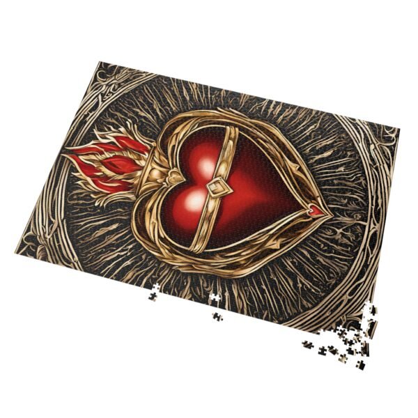 Heart Jigsaw Puzzle with Tin IS_3486 - Image 8