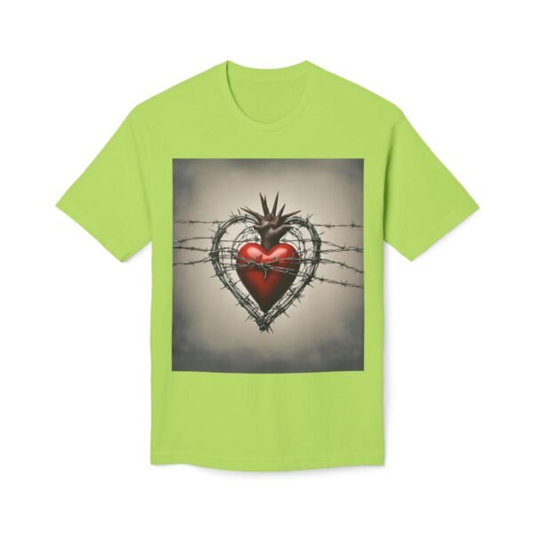 Barbwire Unisex Midweight T-shirt, IS_1415 - Image 10