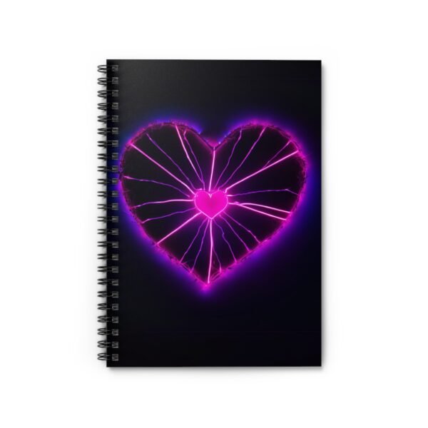 Neon Heart Spiral Notebook IS_3736