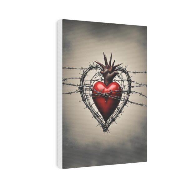 Barbwire Heart Canvas Photo Tile Is_1415 - Image 5