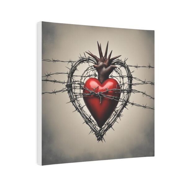 Barbwire Heart Canvas Photo Tile Is_1415 - Image 2