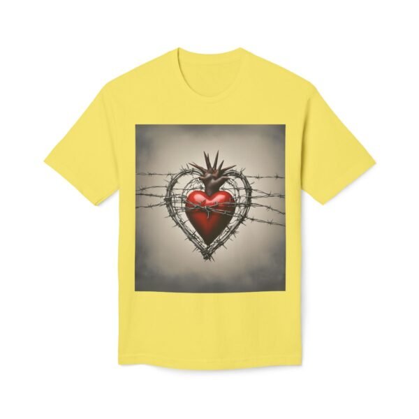 Barbwire Unisex Midweight T-shirt, IS_1415 - Image 9