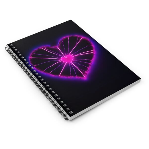 Neon Heart Spiral Notebook IS_3736 - Image 3