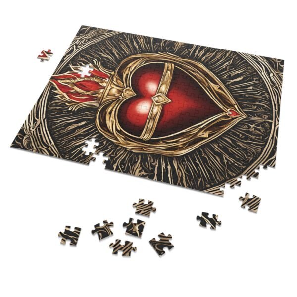 Heart Jigsaw Puzzle with Tin IS_3486 - Image 3