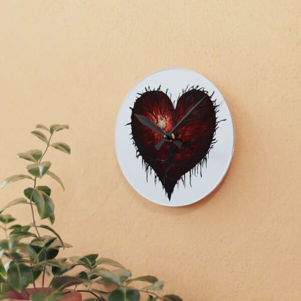 Artistic Heart Design Acrylic Wall Clock - Perfect for Home Decor & Gifting IS_4142 - Image 5