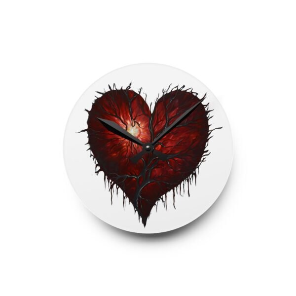 Artistic Heart Design Acrylic Wall Clock - Perfect for Home Decor & Gifting IS_4142 - Image 4