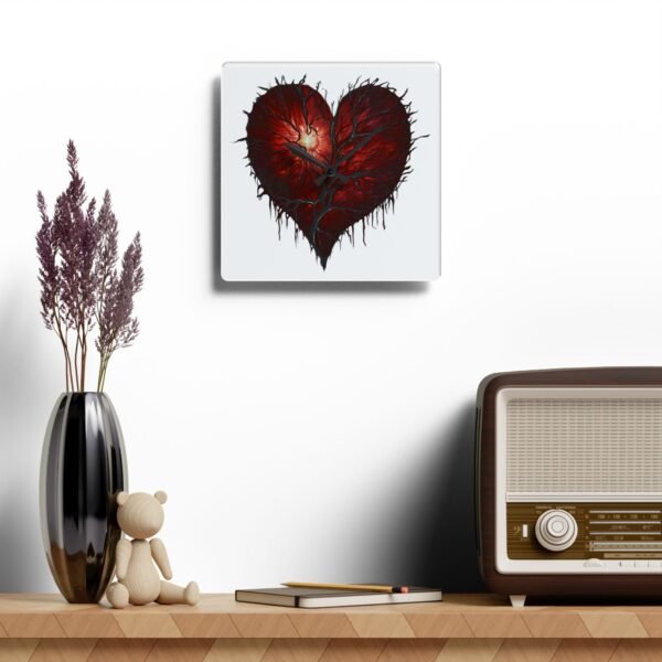 Artistic Heart Design Acrylic Wall Clock - Perfect for Home Decor & Gifting IS_4142 - Image 9