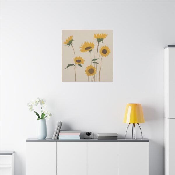 Sunflower Canvas Art Print - Brighten Your Space with Nature's Beauty IS_4200 - Image 38