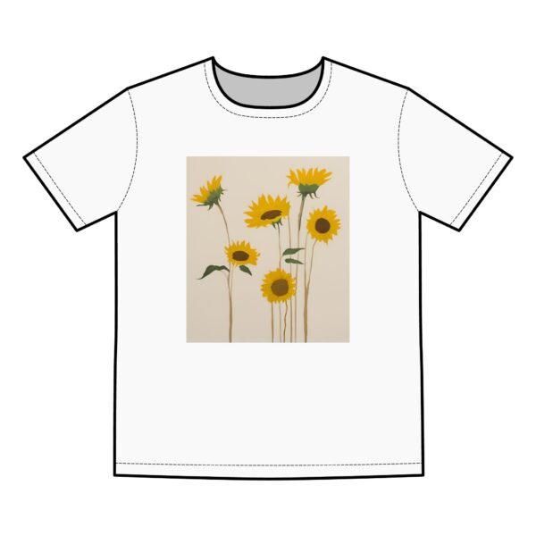 Sunflower Men's Basic Tee - Casual Summer Shirt for Nature Lovers IS_4200 - Image 3