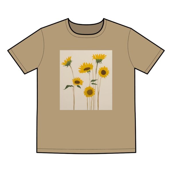 Sunflower Men's Basic Tee - Casual Summer Shirt for Nature Lovers IS_4200 - Image 9