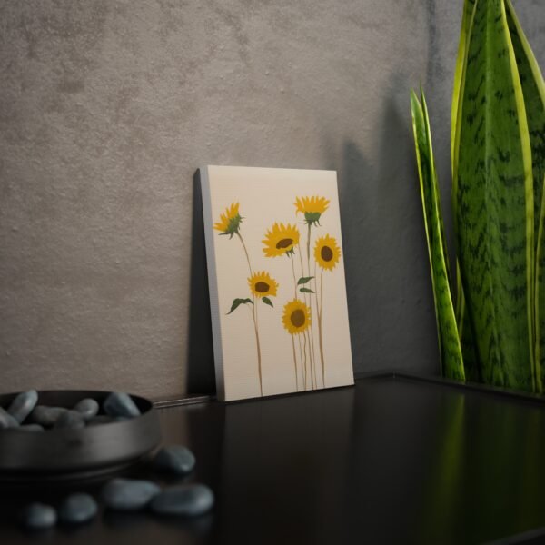 Sunflower Canvas Photo Tile - Floral Home Decor IS_4200 - Image 3