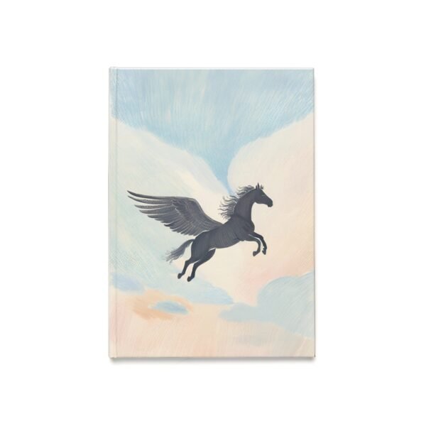 IS_4468 A5 Hardcover Journal - Dreamy Pegasus Design for Inspiration and Creativity - Image 2