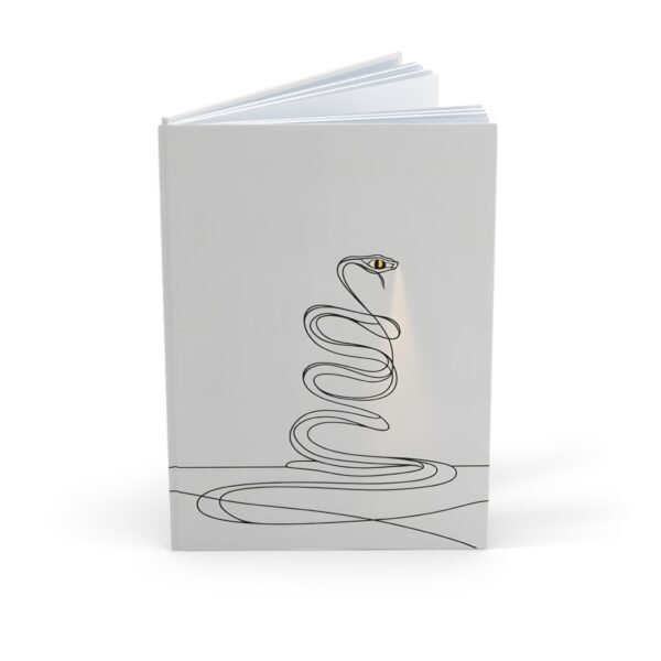 IS_4457 Sleek A5 Hardcover Journal with Minimalist Snake Design