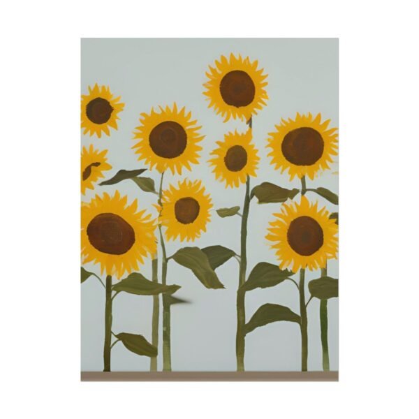 IS_4201 Sunflower Watercolor Matte Poster - Brighten Your Space with Art - Image 2