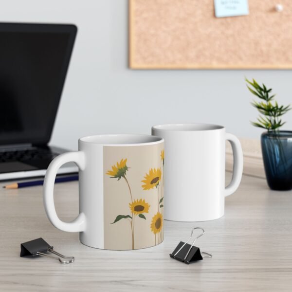 Sunflower Ceramic Mug, IS_4200 - Image 4