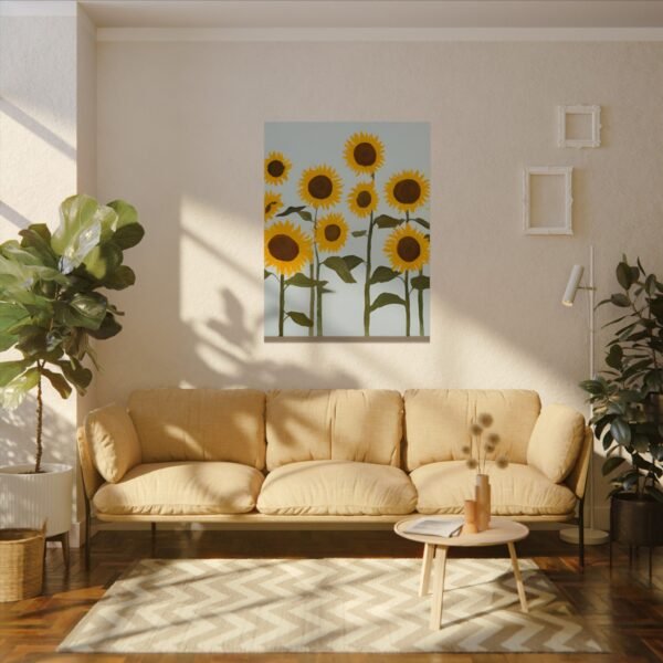 IS_4201 Sunflower Watercolor Matte Poster - Brighten Your Space with Art