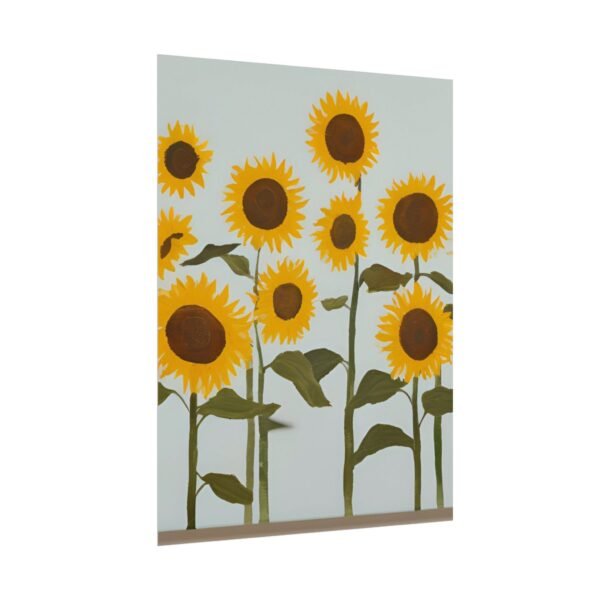 IS_4201 Sunflower Watercolor Matte Poster - Brighten Your Space with Art - Image 4