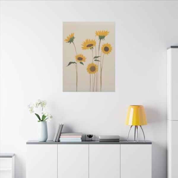 Sunflower Canvas Art Print - Brighten Your Space with Nature's Beauty IS_4200 - Image 4