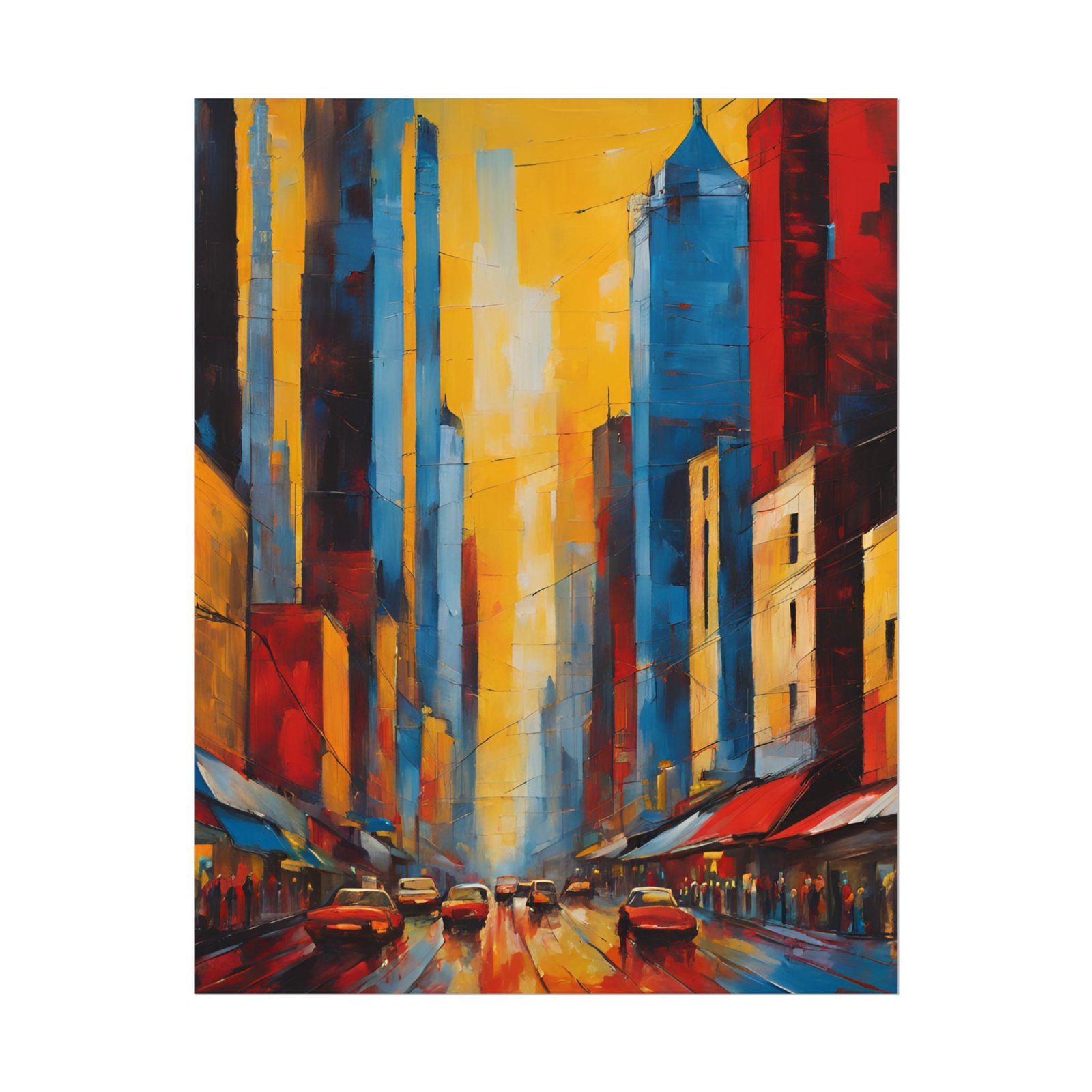 Expressionist Cityscape Rolled Posters IS_3894 - Image 7