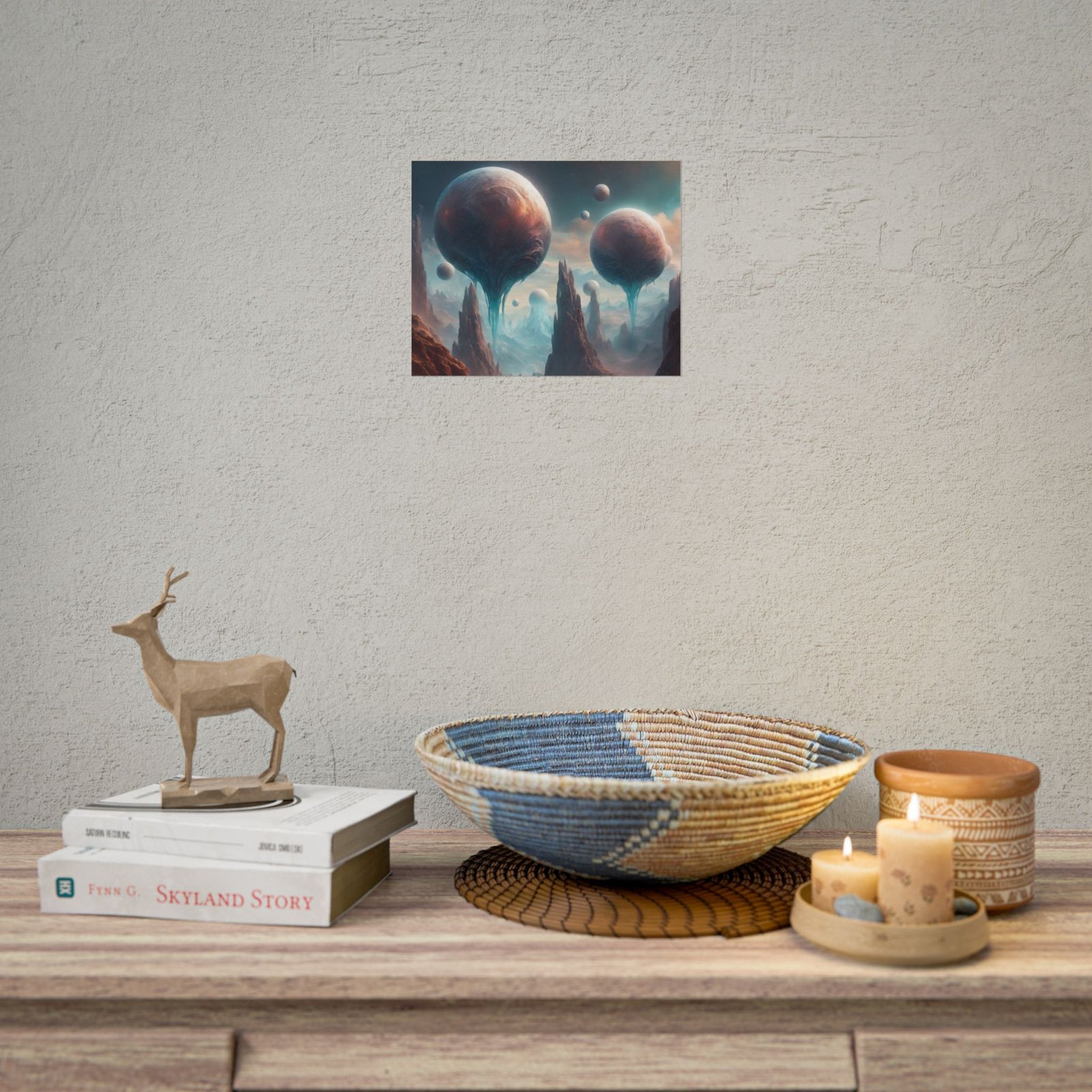 IS_1040 Cosmic Landscape Rolled Poster | Sci-Fi Wall Art for Home Decor - Image 9