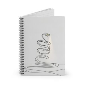 IS_4457 Modern Snake Design Ruled Spiral Notebook - Perfect for Students and Creatives