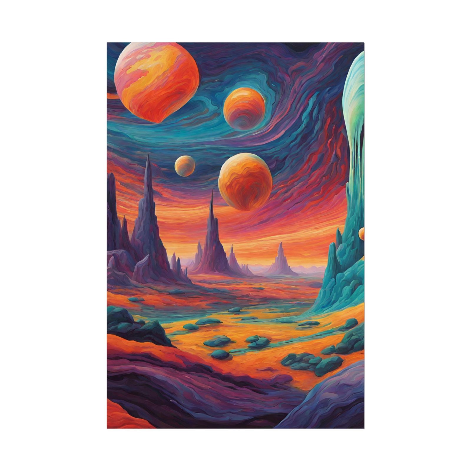 IS_0103 Cosmic Vibe Rolled Poster - Stunning Space Landscape Art Decor - Image 2