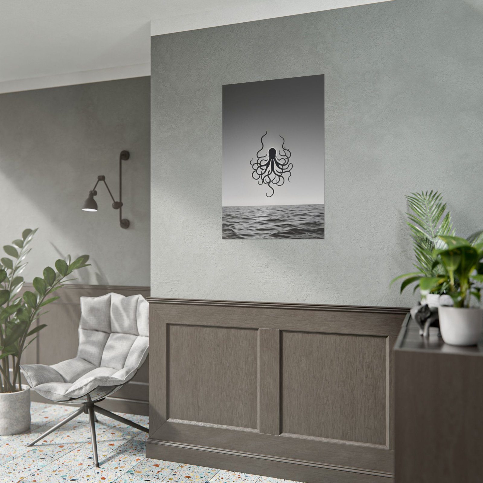 IS_4424 Mystical Octopus Rolled Poster - Nautical Art for Ocean Lovers - Image 5