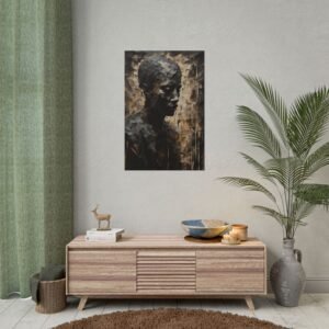 IS_3926 Abstract Portrait Rolled Posters - Modern Wall Art for Home Decor