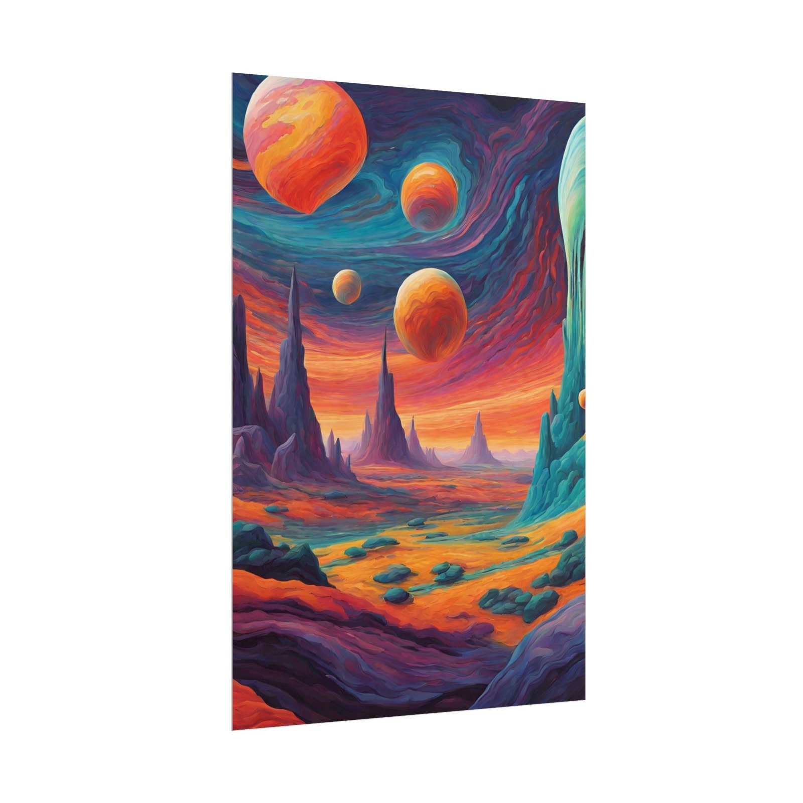 IS_0103 Cosmic Vibe Rolled Poster - Stunning Space Landscape Art Decor - Image 4