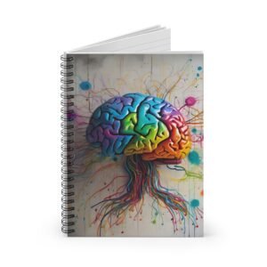 IS_4910 Colorful Brain Spiral Notebook