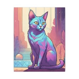 IS_1292 Iridescent Cat Matte Canvas
