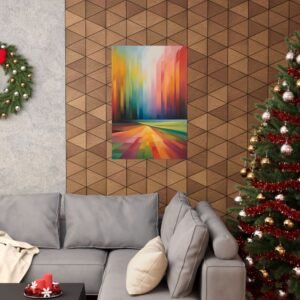 IS_4602 Vibrant Matte Vertical Art Posters - Abstract Landscape Décor for Home & Office